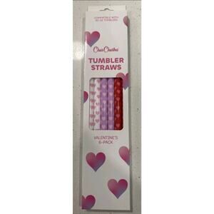 CharCharms Valentine 6pk for 30oz Tumbler Straws - Hearts